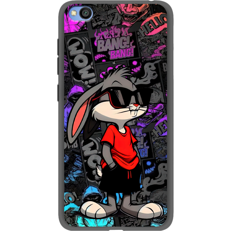 Черный чехол Uprint Xiaomi Redmi Go Малий вухань