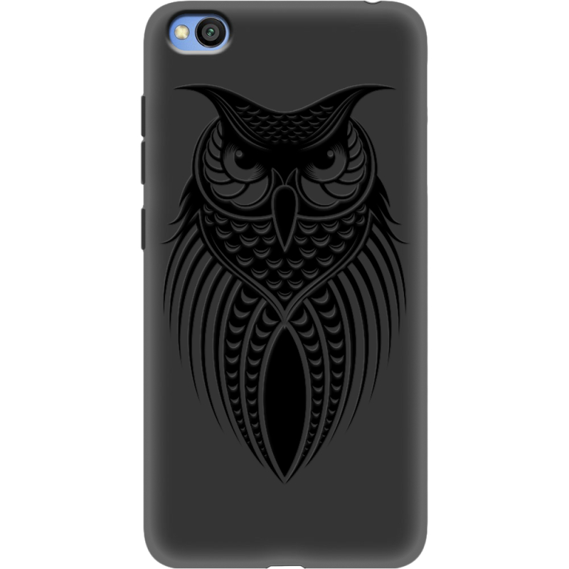 Черный чехол Uprint Xiaomi Redmi Go Owl