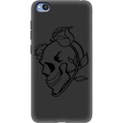 Черный чехол Uprint Xiaomi Redmi Go Skull and Roses