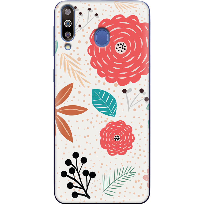Чехол Uprint Samsung M305 Galaxy M30 Line Flowers