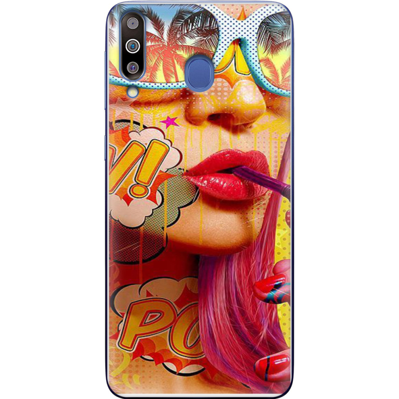 Чехол Uprint Samsung M305 Galaxy M30 Yellow Girl Pop Art