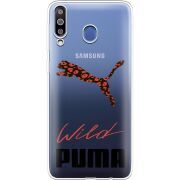 Прозрачный чехол Uprint Samsung M305 Galaxy M30 Wild Cat