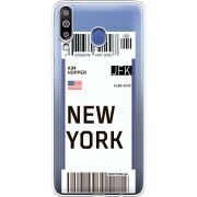 Прозрачный чехол Uprint Samsung M305 Galaxy M30 Ticket New York