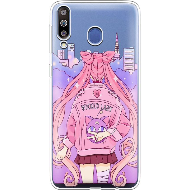 Прозрачный чехол Uprint Samsung M305 Galaxy M30 Wiked Lady