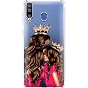 Прозрачный чехол Uprint Samsung M305 Galaxy M30 Queen and Princess
