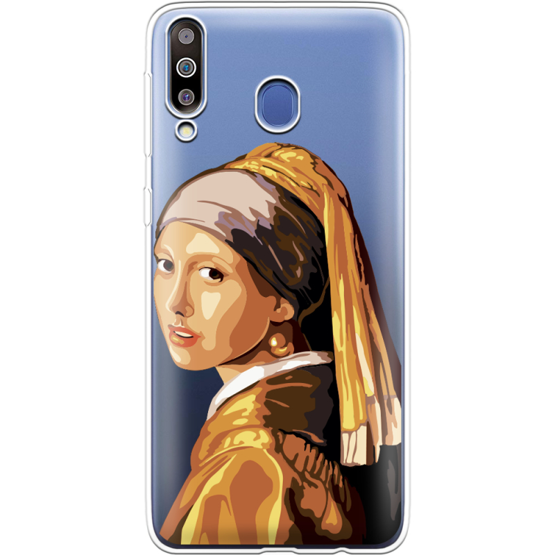 Прозрачный чехол Uprint Samsung M305 Galaxy M30 Девушка с жемчужной серёжкой