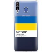 Прозрачный чехол Uprint Samsung M305 Galaxy M30 Pantone вільний синій