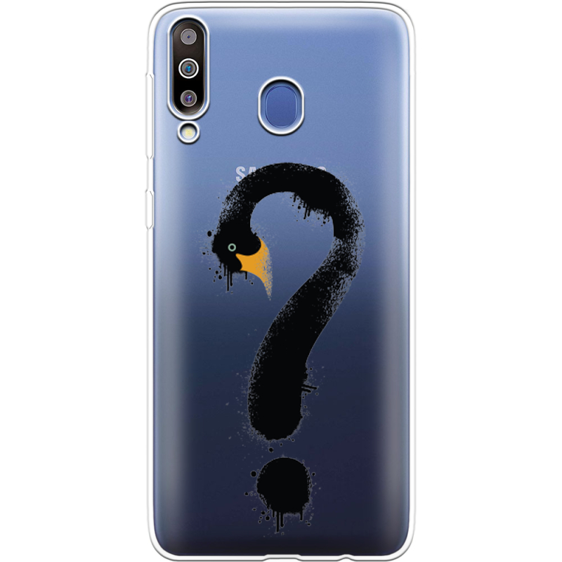 Прозрачный чехол Uprint Samsung M305 Galaxy M30 Swan question