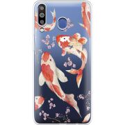 Прозрачный чехол Uprint Samsung M305 Galaxy M30 Japanese Koi Fish