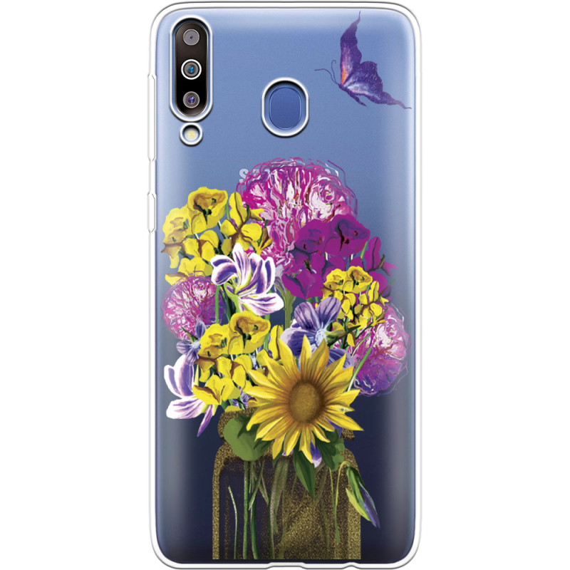 Прозрачный чехол Uprint Samsung M305 Galaxy M30 My Bouquet