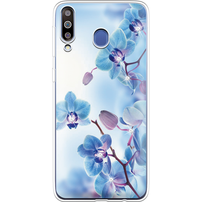 Чехол со стразами Samsung M305 Galaxy M30 Orchids