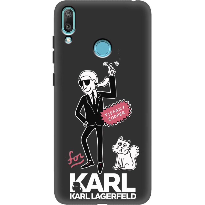 Черный чехол Uprint Huawei Y7 2019 For Karl