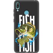 Черный чехол Uprint Huawei Y7 2019 Fish