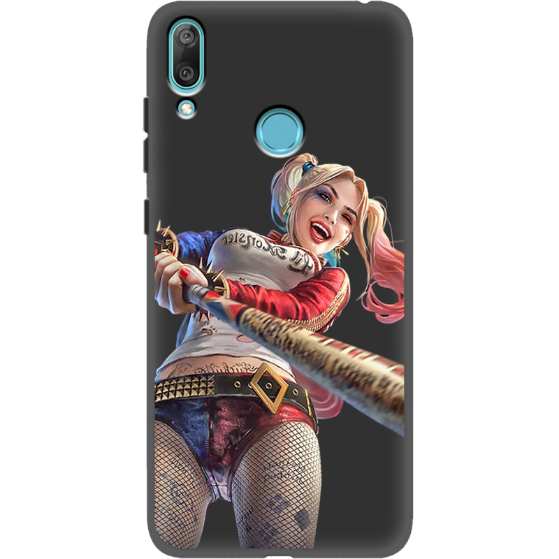 Черный чехол Uprint Huawei Y7 2019 Happy Harley Quinn