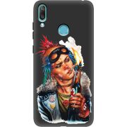 Черный чехол Uprint Huawei Y7 2019 Tanker Girl