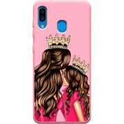 Розовый чехол Uprint Samsung A305 Galaxy A30 Queen and Princess
