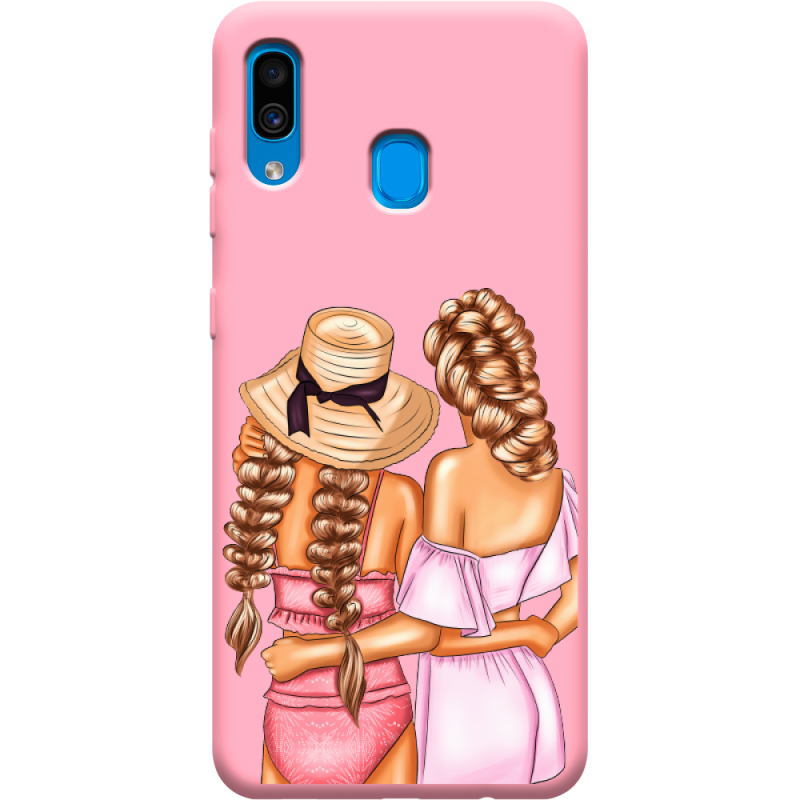 Розовый чехол Uprint Samsung A305 Galaxy A30 Girlfriends