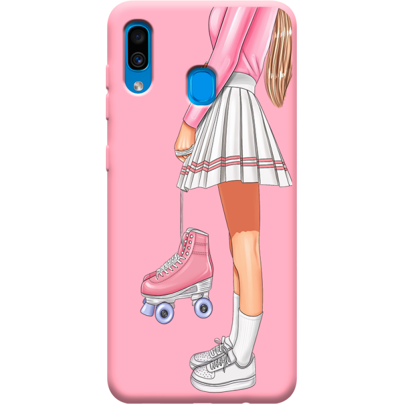 Розовый чехол Uprint Samsung A305 Galaxy A30 Roller Girl