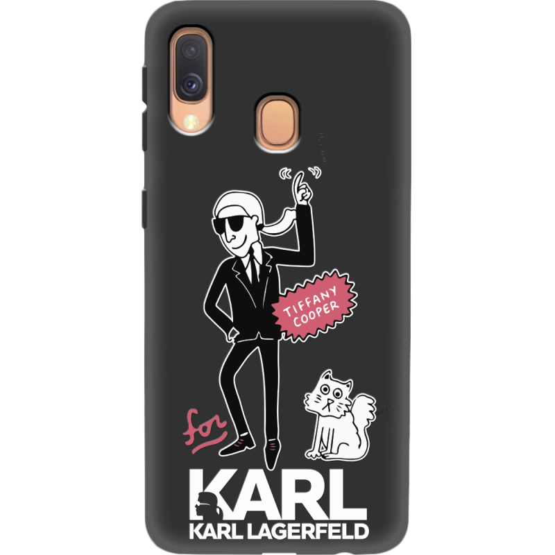 Черный чехол Uprint Samsung A405 Galaxy A40 For Karl