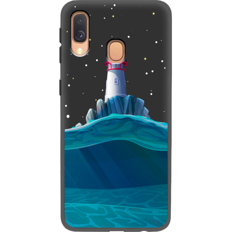 Черный чехол Uprint Samsung A405 Galaxy A40 Lighthouse