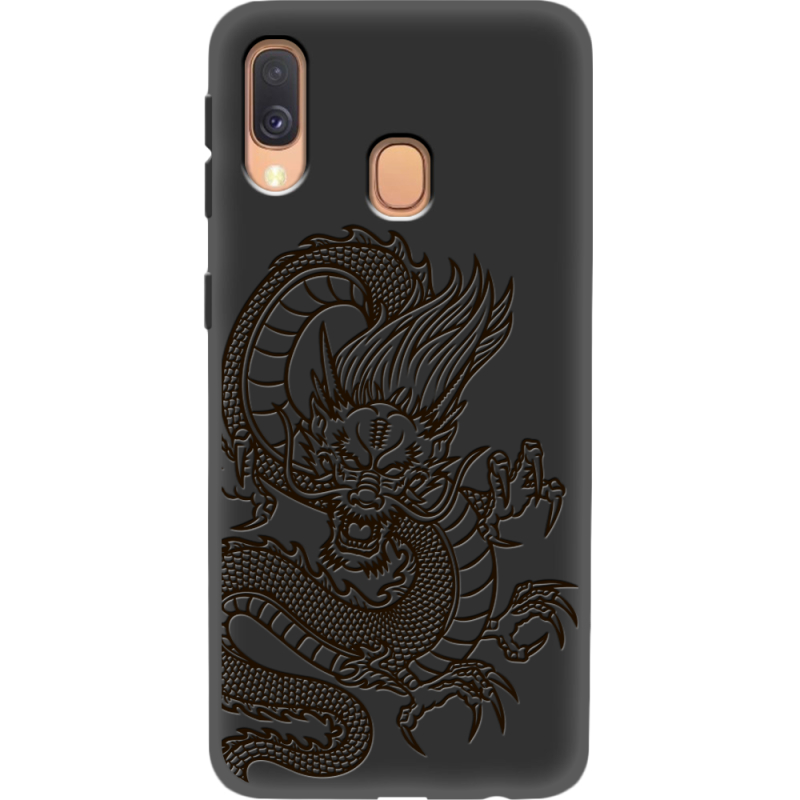 Черный чехол Uprint Samsung A405 Galaxy A40 Chinese Dragon