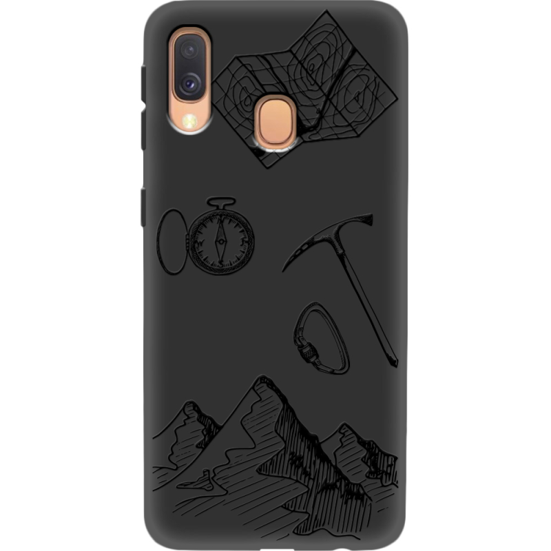 Черный чехол Uprint Samsung A405 Galaxy A40 Mountains