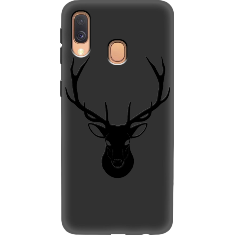 Черный чехол Uprint Samsung A405 Galaxy A40 Deer