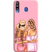 Розовый чехол Uprint Samsung M305 Galaxy M30 Girlfriends