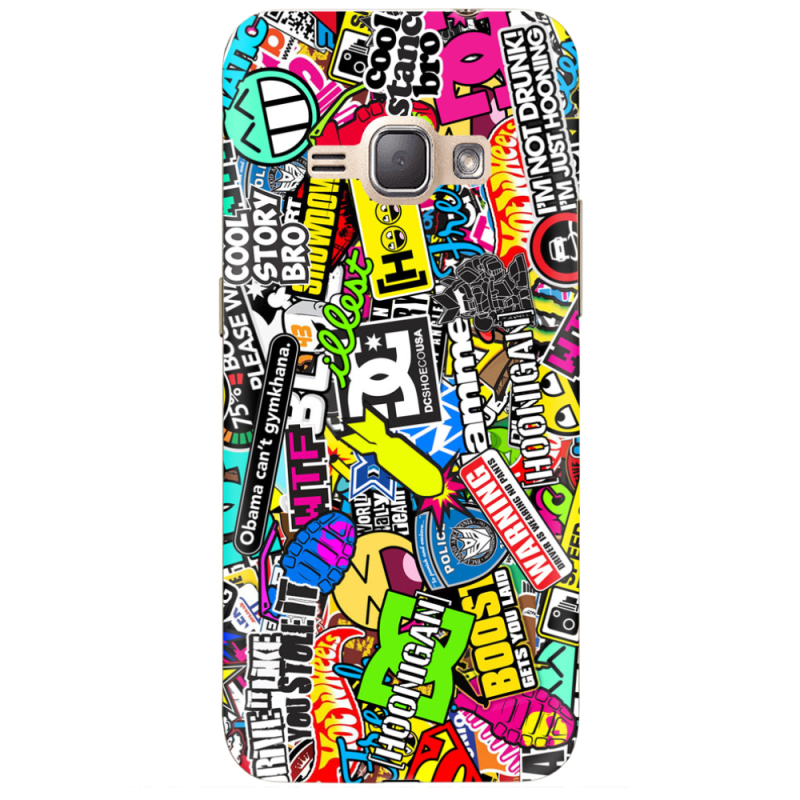 Чехол Uprint Samsung J120H Galaxy J1 2016 Multicolored Inscriptions