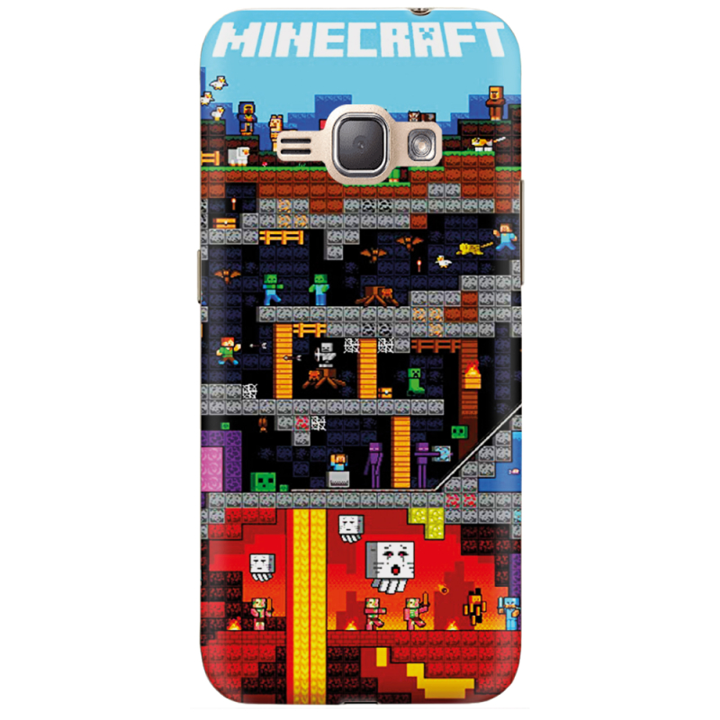 Чехол Uprint Samsung J120H Galaxy J1 2016 Minecraft Lode Runner