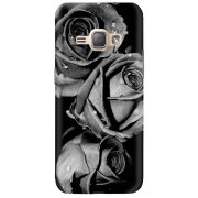 Чехол Uprint Samsung J120H Galaxy J1 2016 Black and White Roses