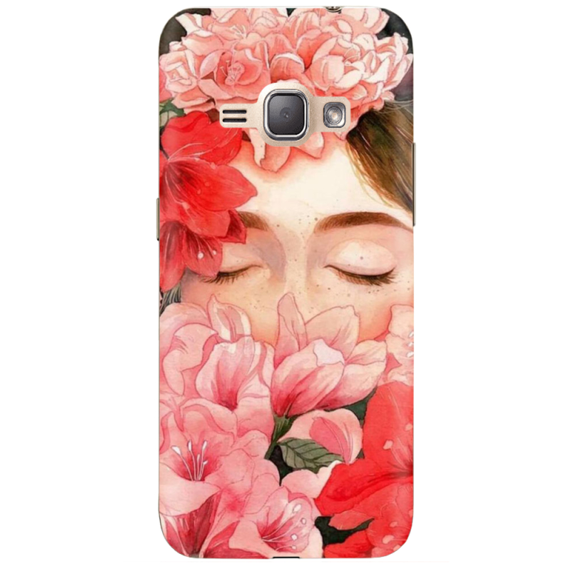 Чехол Uprint Samsung J120H Galaxy J1 2016 Girl in Flowers
