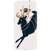 Чехол Uprint Samsung J120H Galaxy J1 2016 Black Deer
