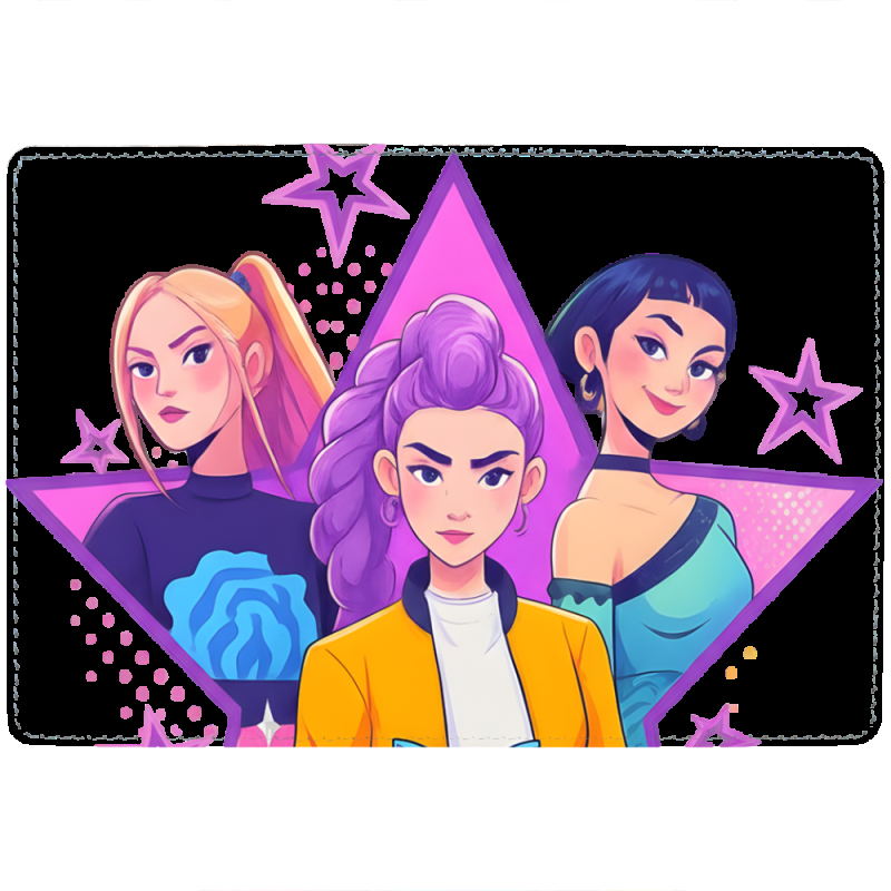 Обложка для паспорта с рисунком Demon Huntrs