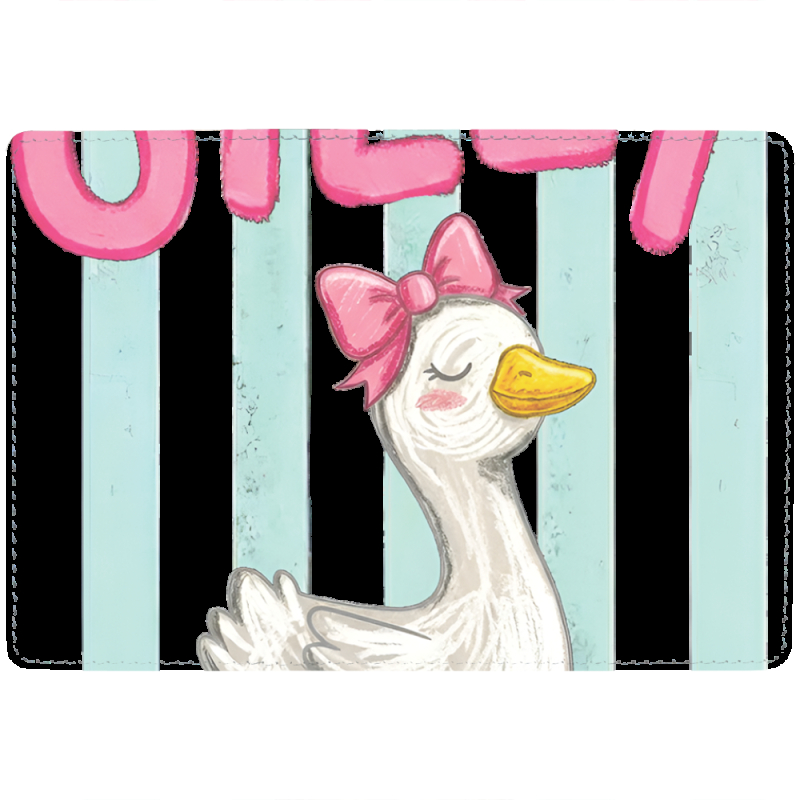 Обложка для паспорта с рисунком Silly Goose