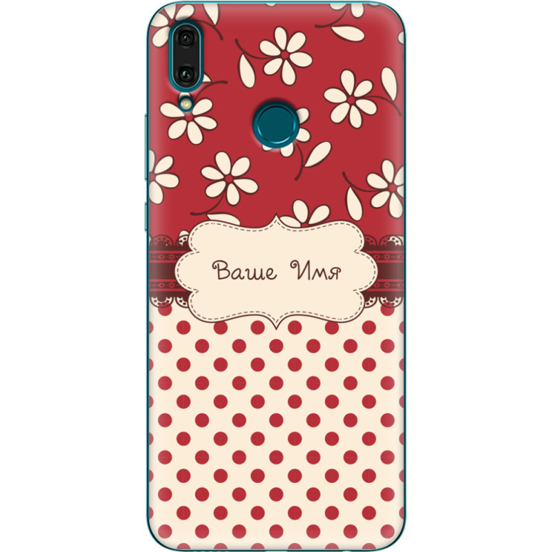 Чехол Uprint Huawei Y9 2019 Именной Polka Dots