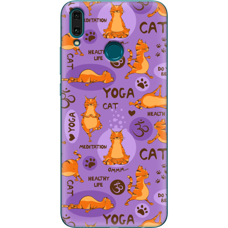 Чехол Uprint Huawei Y9 2019 Yoga Cat