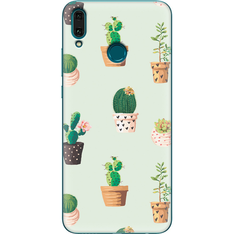 Чехол Uprint Huawei Y9 2019 L-green Cacti