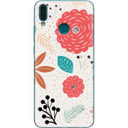 Чехол Uprint Huawei Y9 2019 Line Flowers