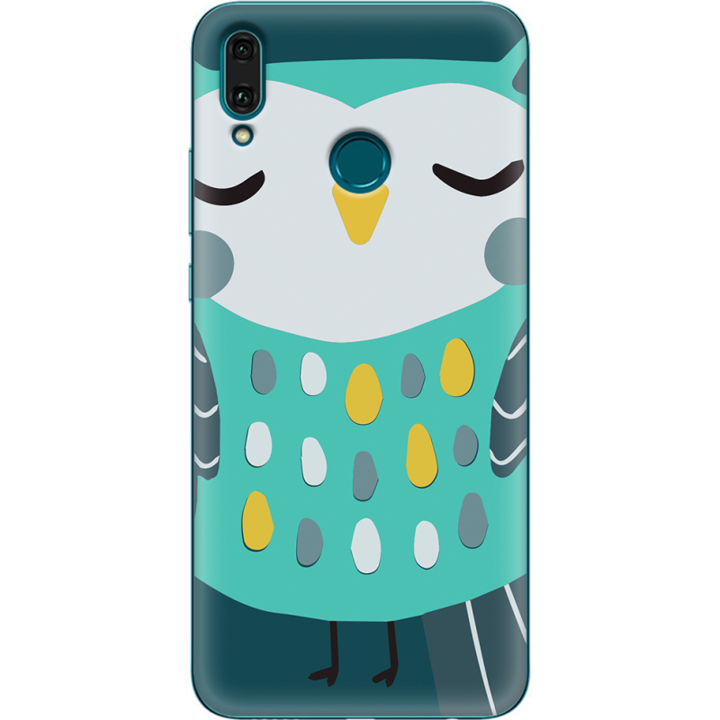 Чехол Uprint Huawei Y9 2019 Green Owl