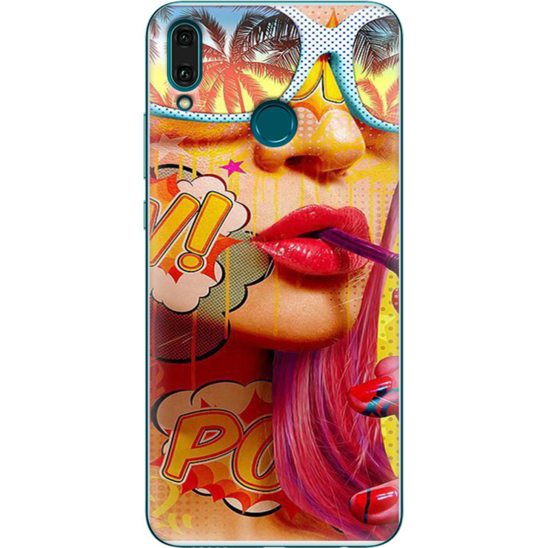 Чехол Uprint Huawei Y9 2019 Yellow Girl Pop Art