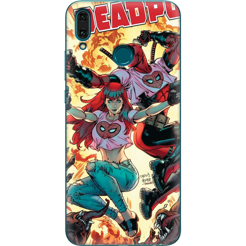 Чехол Uprint Huawei Y9 2019 Deadpool and Mary Jane