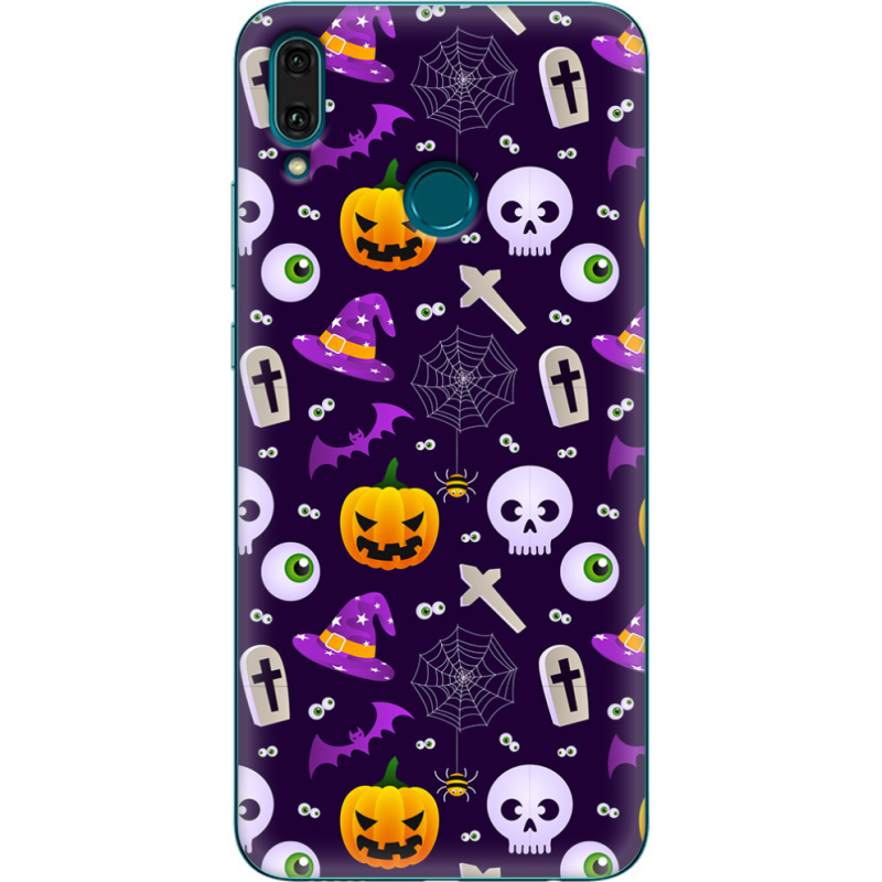 Чехол Uprint Huawei Y9 2019 Halloween Purple Mood