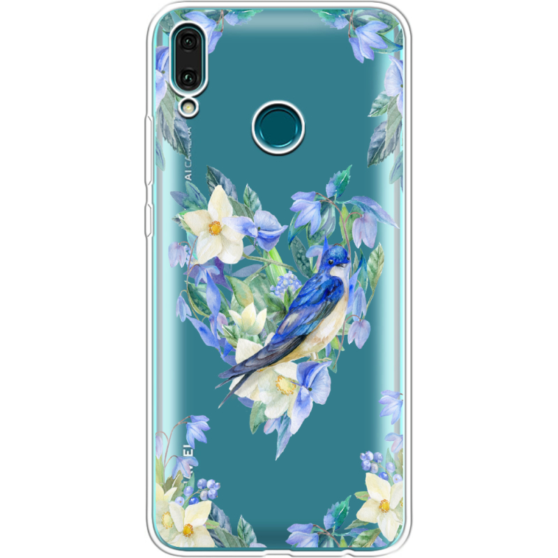 Прозрачный чехол Uprint Huawei Y9 2019 Spring Bird