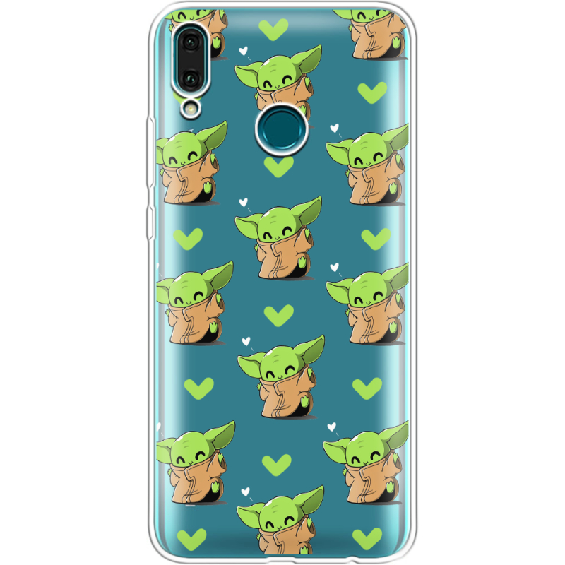 Прозрачный чехол Uprint Huawei Y9 2019 Pattern Baby Yoda