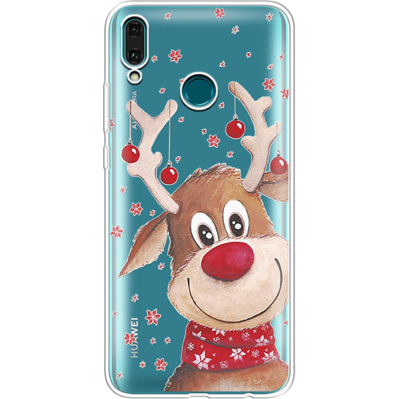 Прозрачный чехол Uprint Huawei Y9 2019 Winter Deer