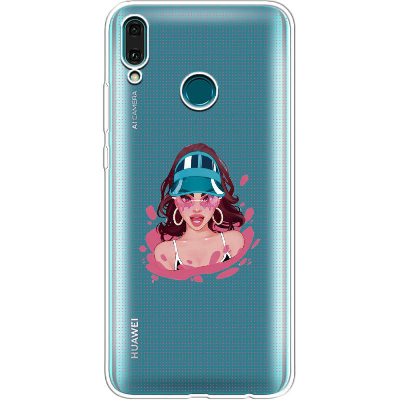 Прозрачный чехол Uprint Huawei Y9 2019 Selena Gomez