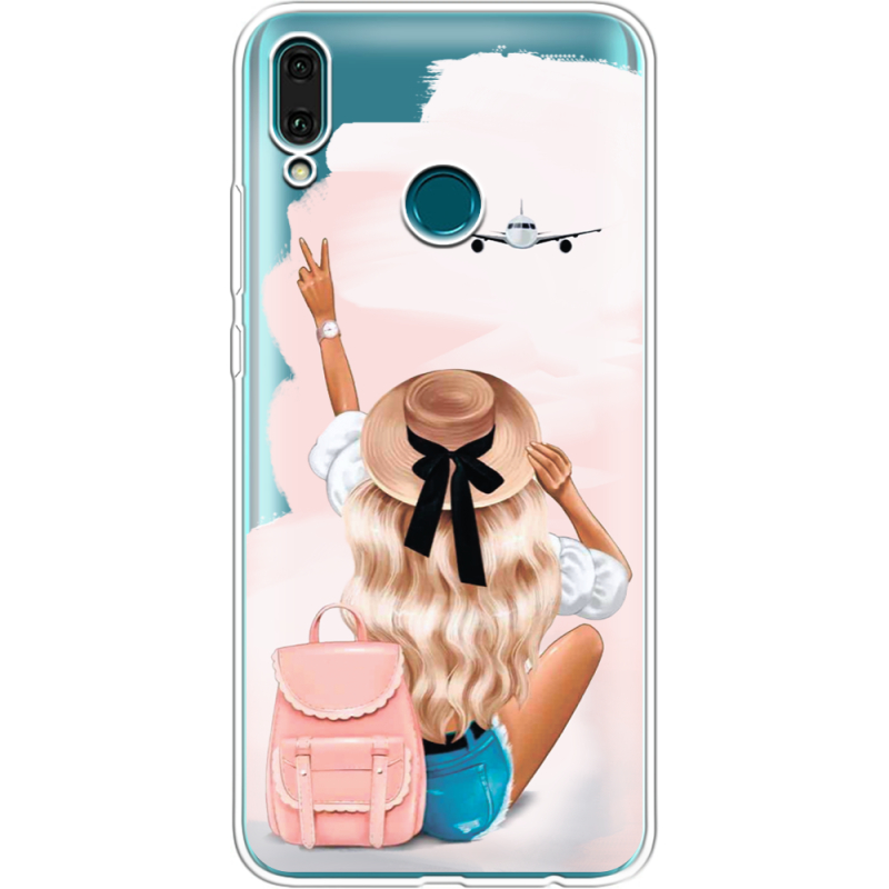 Прозрачный чехол Uprint Huawei Y9 2019 Travel Girl