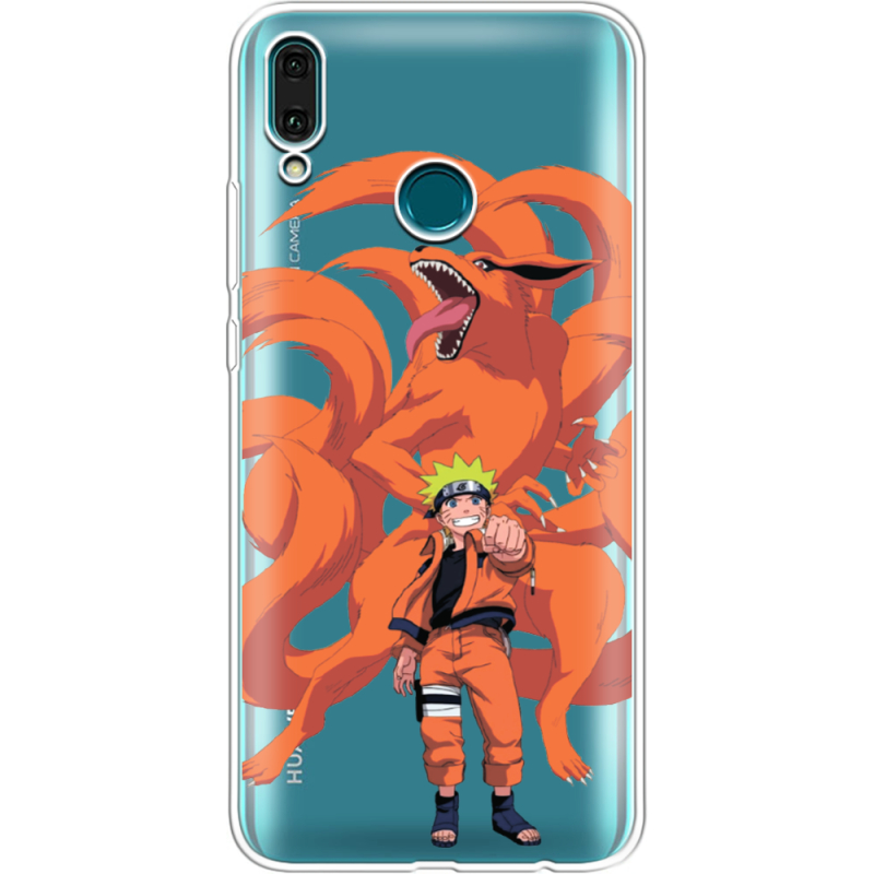 Прозрачный чехол Uprint Huawei Y9 2019 Naruto and Kurama