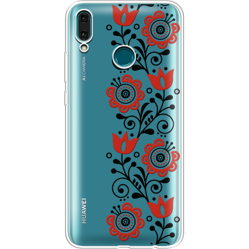 Прозрачный чехол Uprint Huawei Y9 2019 Ethno Ornament